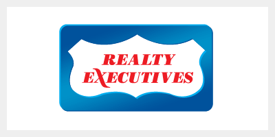 Realty Executives business card designs with the Realty Executives logo already featured.