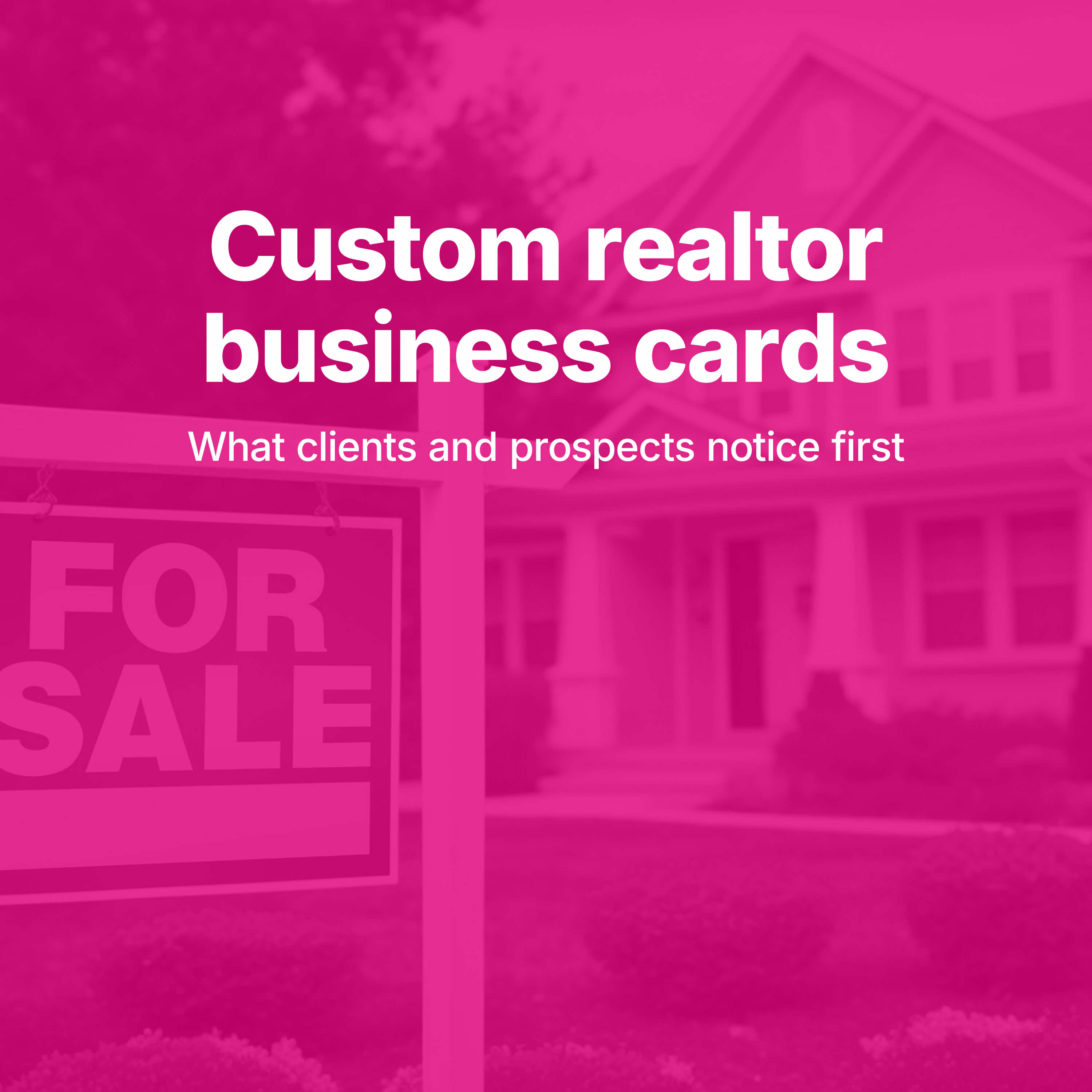 Custom Realtor Business Cards: What Clients and Prospects Notice First - Podcast