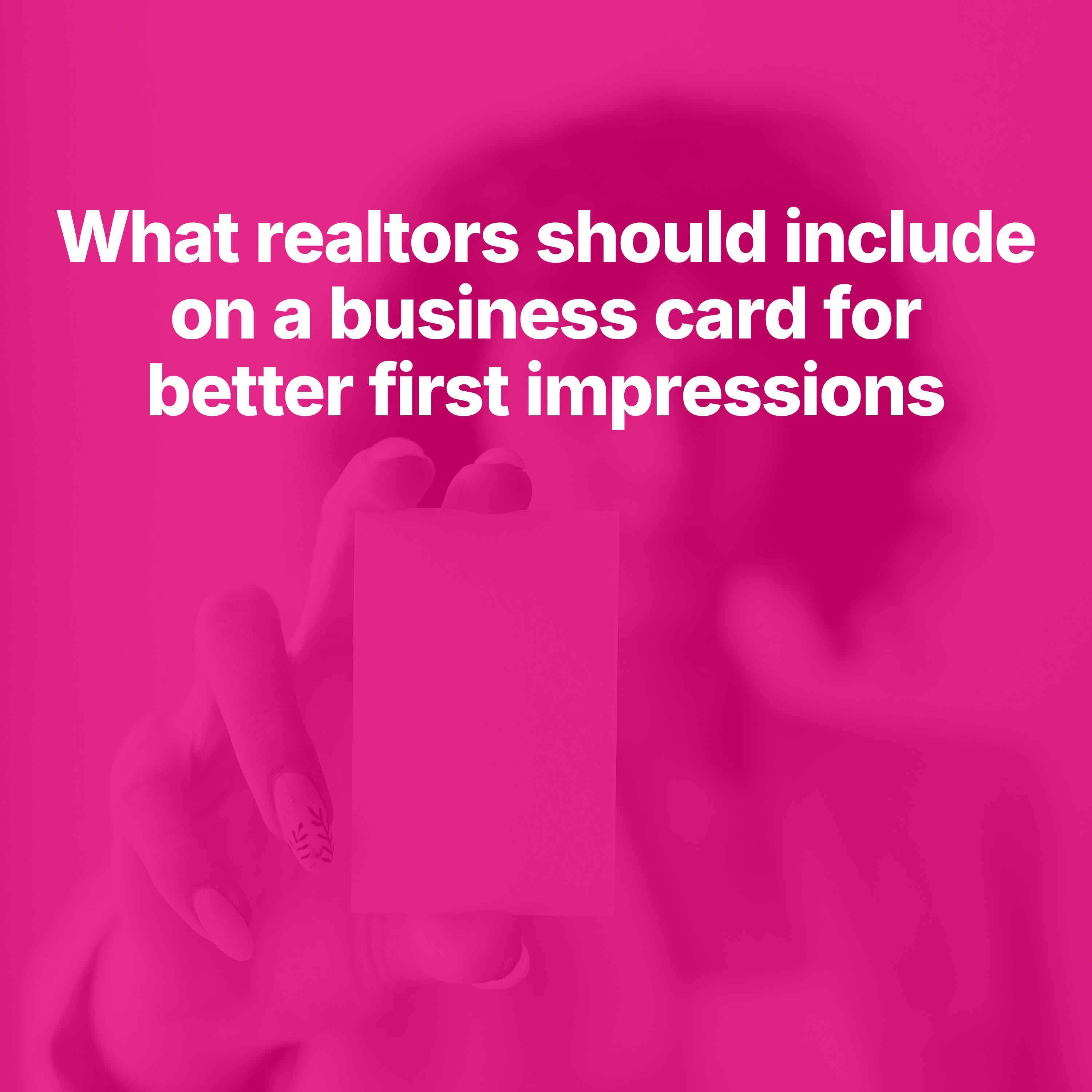 What Realtors Should Include on a Business Card for Better First Impressions - Podcast