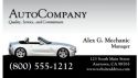 Automotive business card 003