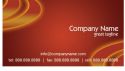 Entertainment Business Card Orange