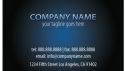 Entertainment Business Card Blue Orb