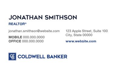 Coldwell Banker Business Card Modern 1 Front