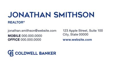Coldwell Banker Business Card Modern 3 Front