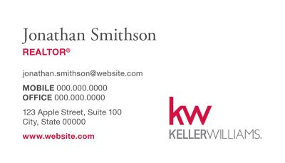Keller Williams Business Card Modern 3