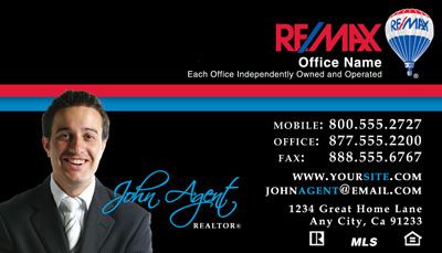 Remax Business Cards : Professional Black Remax Business Card with Photo - Design ... / Customize our re/max business card templates or upload your own design.